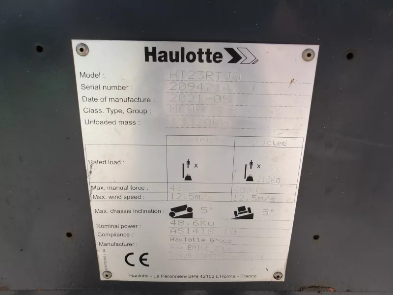 Haulotte - Stick booms - V30743