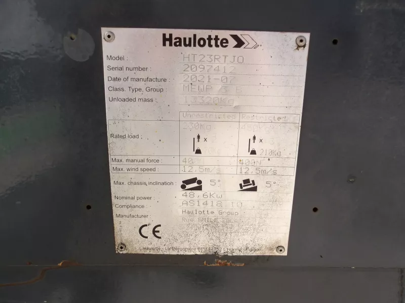 Haulotte - Stick booms - V31182