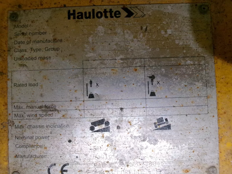 Haulotte - Scissor lifts - V31846