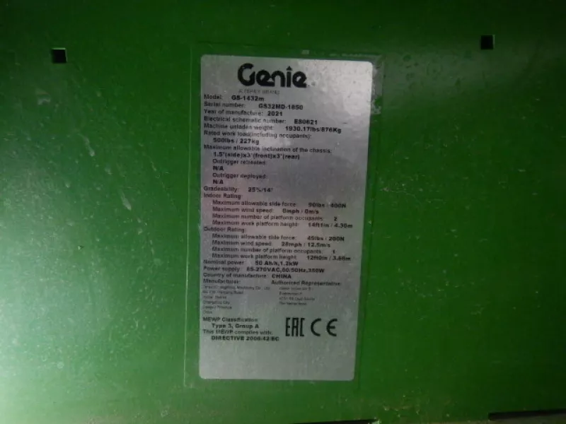Genie - Scissor lifts - V36230