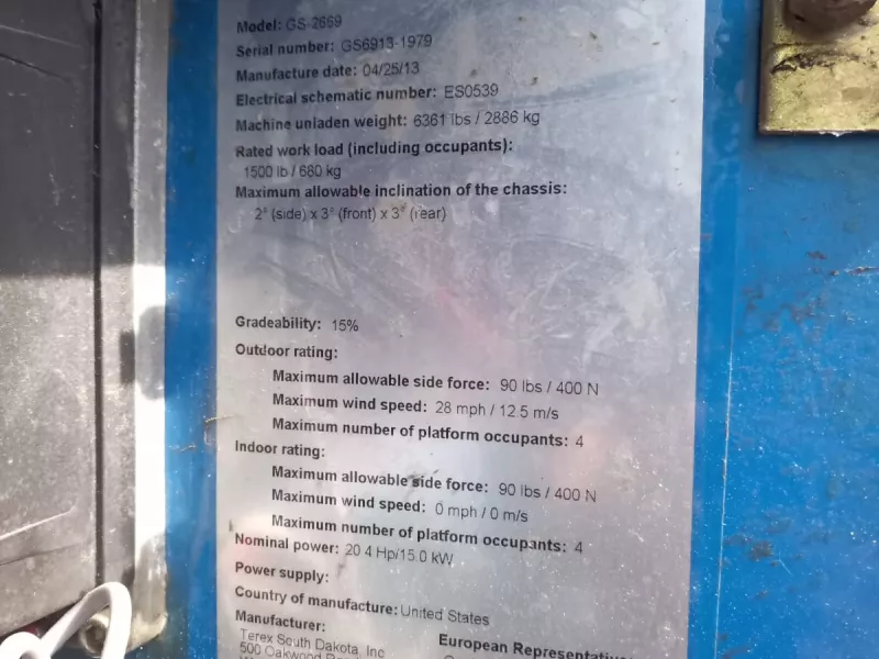 Genie - Scissor lifts - V37103