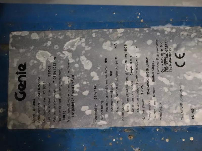 Genie - Scissor lifts - V37119