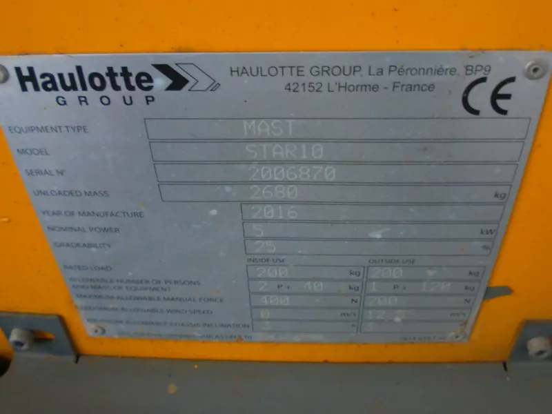 Haulotte - Vertical masts - V38268