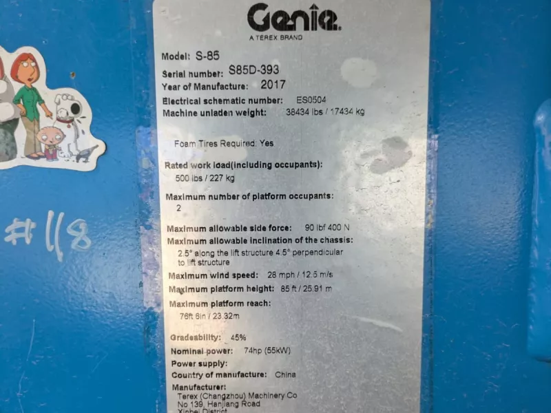 Genie - Stick booms - V40076