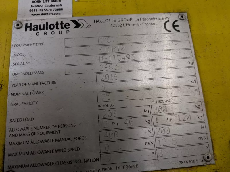 Haulotte - Vertical masts - V40191