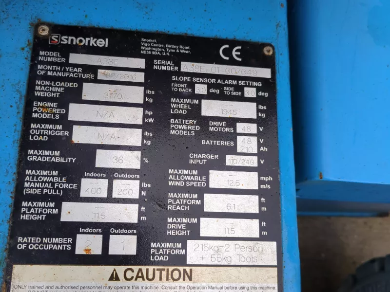 Snorkel - Articulating booms - V40204