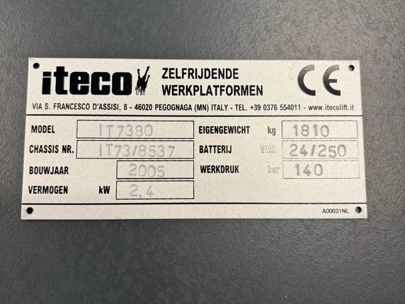 Iteco - Scissor lifts - V40518