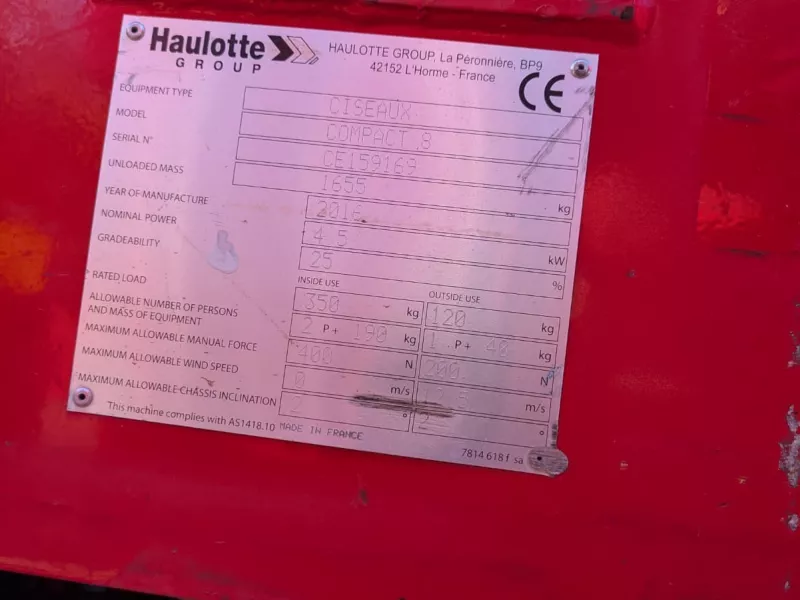 Haulotte - Scissor lifts - V40663