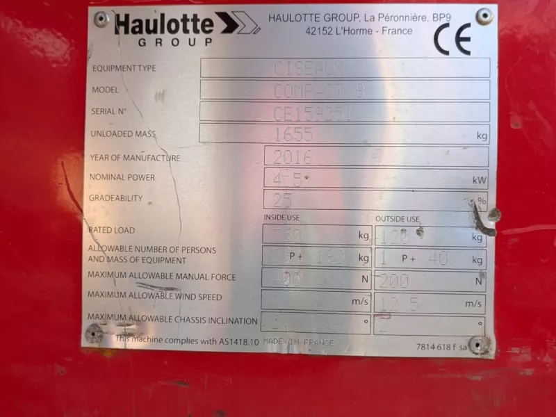 Haulotte - Scissor lifts - V40664