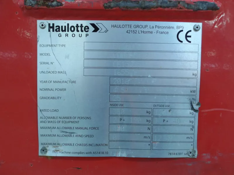 Haulotte - Scissor lifts - V40664