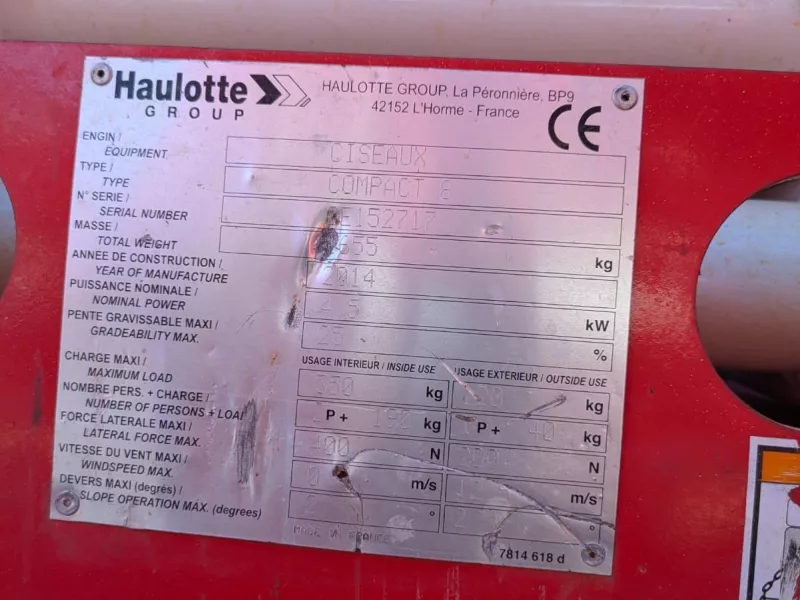 Haulotte - Scissor lifts - V40686