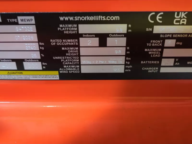 Snorkel - Scissor lifts - V40704