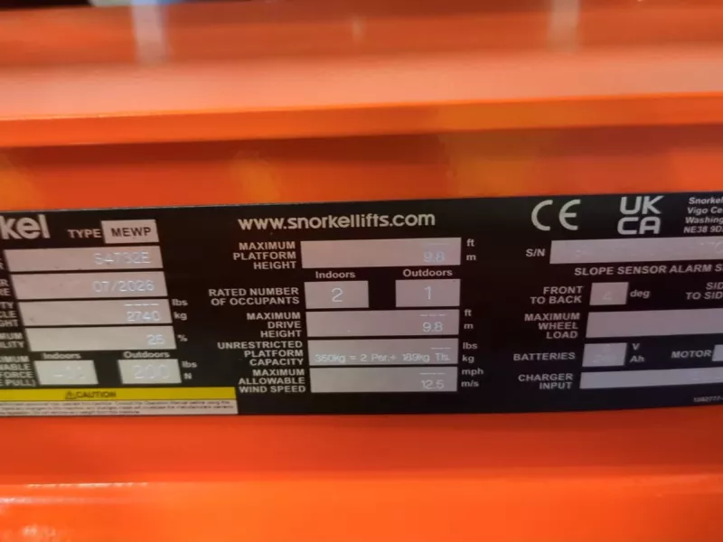 Snorkel - Scissor lifts - V40705