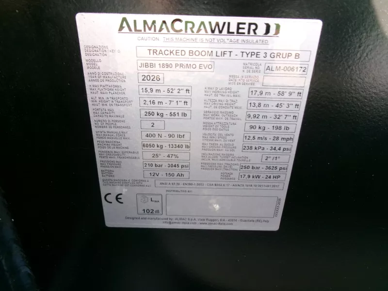AlmaCrawler - Stick booms - V40783