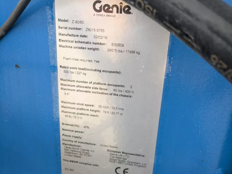 Genie - Articulating booms - V40793